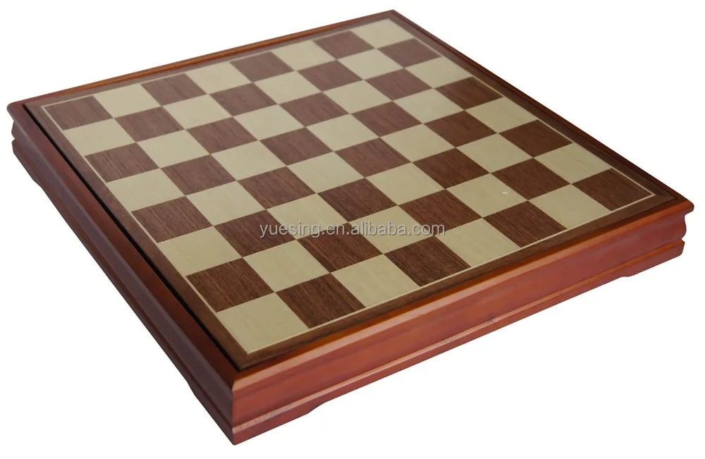 Kayu Maple Dan Deluxe Dibentuk Tepi Papan Catur Kayu
